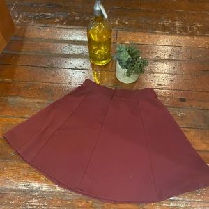 Burgundy Decree Skirt